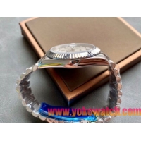 ロレックス デイデイト（Day-Date）41mm 228206“シルバー・ダイヤル＋ダイヤモンド＆バーインデックス＋ステンレスベゼル＋ステンレスブレスレット” レディース専用モデル