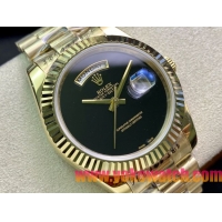 ロレックスコピー デイデイト（Day-Date）41mm 228235R“グリーン・ダイヤル＋バーインデックス＋イエローゴールドベゼル＋ステンレスブレスレット” レディース専用モデル