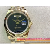 ロレックスコピー デイデイト（Day-Date）41mm 228235R“グリーン・ダイヤル＋バーインデックス＋イエローゴールドベゼル＋ステンレスブレスレット” レディース専用モデル