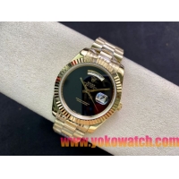 ロレックスコピー デイデイト（Day-Date）41mm 228235R“グリーン・ダイヤル＋バーインデックス＋イエローゴールドベゼル＋ステンレスブレスレット” レディース専用モデル