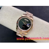 ロレックスコピー デイデイト（Day-Date）41mm 228235R“グリーン・ダイヤル＋バーインデックス＋イエローゴールドベゼル＋ステンレスブレスレット” レディース専用モデル