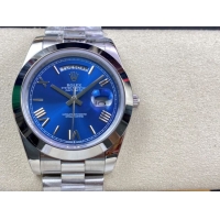 ロレックスコピー デイデイト（Day-Date）41mm 228235“ブルー・ダイヤル＋ローマ数字インデックス＋シルバーベゼル＋ステンレスブレスレット” レディース専用モデル
