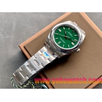 ロレックスコピー オイスター・パーペチュアル（Oyster Perpetual）41mm 126000“グリーン・ダイヤル＋バーインデックス＋ポリッシュベゼル＋316Lスチールブレスレット” レディース専用モデル 