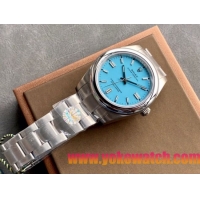 ロレックスコピー パーペチュアル（Oyster Perpetual）41mm 126000“スカイブルー・ダイヤル＋バーインデックス＋ポリッシュベゼル＋316Lスチールブレスレット” レディース専用モデル