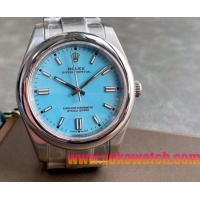 ロレックスコピー パーペチュアル（Oyster Perpetual）41mm 126000“スカイブルー・ダイヤル＋バーインデックス＋ポリッシュベゼル＋316Lスチールブレスレット” レディース専用モデル