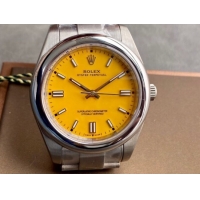 ロレックスコピー パーペチュアル（Oyster Perpetual）41mm 126000“イエロー・ダイヤル＋バーインデックス＋ポリッシュベゼル＋316Lスチールブレスレット” レディース専用モデル