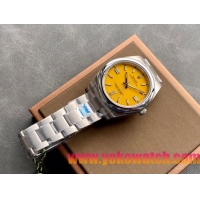 ロレックスコピー パーペチュアル（Oyster Perpetual）41mm 126000“イエロー・ダイヤル＋バーインデックス＋ポリッシュベゼル＋316Lスチールブレスレット” レディース専用モデル