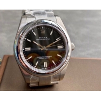 ロレックスコピー パーペチュアル（Oyster Perpetual）41mm 126000“ブラック・ダイヤル＋バーインデックス＋ポリッシュベゼル＋316Lスチールブレスレット” レディース専用モデル