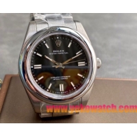 ロレックスコピー パーペチュアル（Oyster Perpetual）41mm 126000“ブラック・ダイヤル＋バーインデックス＋ポリッシュベゼル＋316Lスチールブレスレット” レディース専用モデル