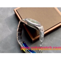 ロレックスコピー パーペチュアル（Oyster Perpetual）41mm 126000“ブラック・ダイヤル＋バーインデックス＋ポリッシュベゼル＋316Lスチールブレスレット” レディース専用モデル