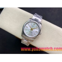 ロレックスコピー パーペチュアル（Oyster Perpetual）36mm 278240“ホワイト・ダイヤル＋ゴールド・バーインデックス＋ポリッシュベゼル＋316Lスチールブレスレット” レディース専用モデル