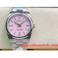ロレックスコピー オイスター・パーペチュアル（Oyster Perpetual）36mm 278240“ピンク・ダイヤル＋シルバー・バーインデックス＋ポリッシュベゼル＋316Lスチールブレスレット” レディース専用モデル 