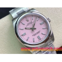 ロレックスコピー オイスター・パーペチュアル（Oyster Perpetual）36mm 278240“ピンク・ダイヤル＋シルバー・バーインデックス＋ポリッシュベゼル＋316Lスチールブレスレット” レディース専用モデル 