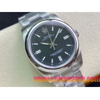 ロレックスコピー オイスター・パーペチュアル（Oyster Perpetual）36mm 278240“ダークグリーン・ダイヤル＋シルバー・バーインデックス＋ポリッシュベゼル＋316Lスチールブレスレット” レディース専用モデル
