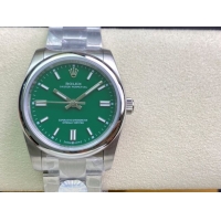 ロレックスコピー オイスター・パーペチュアル（Oyster Perpetual）36mm 278240“グリーン・ダイヤル＋シルバー・バーインデックス＋ポリッシュベゼル＋316Lスチールブレスレット” レディース専用モデル