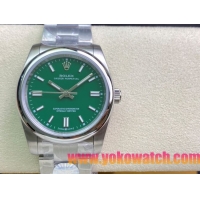 ロレックスコピー オイスター・パーペチュアル（Oyster Perpetual）36mm 278240“グリーン・ダイヤル＋シルバー・バーインデックス＋ポリッシュベゼル＋316Lスチールブレスレット” レディース専用モデル