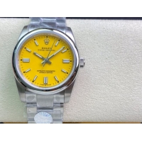 ロレックスコピー オイスター・パーペチュアル（Oyster Perpetual）36mm 278240“イエロー・ダイヤル＋シルバー・バーインデックス＋ポリッシュベゼル＋316Lスチールブレスレット” レディース専用モデル