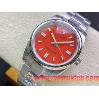 ロレックスコピー オイスター・パーペチュアル（Oyster Perpetual）36mm 278240“オレンジ・ダイヤル＋シルバー・バーインデックス＋ポリッシュベゼル＋316Lスチールブレスレット” レディース専用モデル