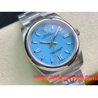 ロレックスコピー オイスター・パーペチュアル（Oyster Perpetual）36mm 278240“スカイブルー・ダイヤル＋シルバー・バーインデックス＋ポリッシュベゼル＋316Lスチールブレスレット” レディース専用モデル