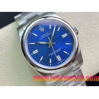 ロレックスコピー オイスター・パーペチュアル（Oyster Perpetual）36mm 278240“インディゴブルー・ダイヤル＋シルバー・バーインデックス＋ポリッシュベゼル＋316Lスチールブレスレット” レディース専用モデル