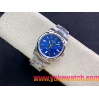 ロレックスコピー オイスター・パーペチュアル（Oyster Perpetual）36mm 278240“インディゴブルー・ダイヤル＋シルバー・バーインデックス＋ポリッシュベゼル＋316Lスチールブレスレット” レディース専用モデル