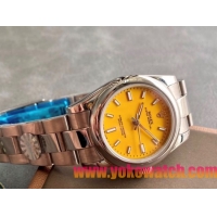 ロレックスコピー オイスター・パーペチュアル（Oyster Perpetual）31mm 277200“イエロー・ダイヤル＋シルバー・バーインデックス＋ポリッシュベゼル＋316Lスチールブレスレット” レディース専用モデル