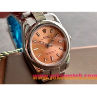ロレックスコピー オイスター・パーペチュアル（Oyster Perpetual）31mm 277200“ピンクゴールド・ダイヤル＋シルバー・バーインデックス＋ポリッシュベゼル＋316Lスチールブレスレット” レディース専用モデル