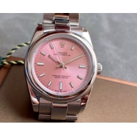 ロレックスコピー オイスター・パーペチュアル（Oyster Perpetual）31mm 277200“ピンク・ダイヤル＋シルバー・バーインデックス＋ポリッシュベゼル＋316Lスチールブレスレット” レディース専用モデル