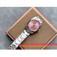 ロレックスコピー オイスター・パーペチュアル（Oyster Perpetual）31mm 277200“ピンク・ダイヤル＋シルバー・バーインデックス＋ポリッシュベゼル＋316Lスチールブレスレット” レディース専用モデル