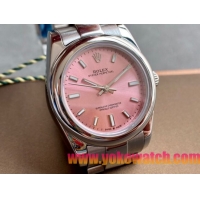 ロレックスコピー オイスター・パーペチュアル（Oyster Perpetual）31mm 277200“ピンク・ダイヤル＋シルバー・バーインデックス＋ポリッシュベゼル＋316Lスチールブレスレット” レディース専用モデル