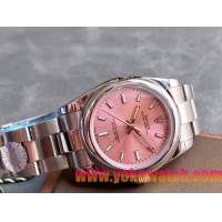 ロレックスコピー オイスター・パーペチュアル（Oyster Perpetual）31mm 277200“ピンク・ダイヤル＋シルバー・バーインデックス＋ポリッシュベゼル＋316Lスチールブレスレット” レディース専用モデル