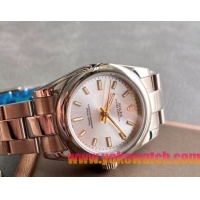 ロレックスコピー オイスター・パーペチュアル（Oyster Perpetual）31mm 277200“ホワイト・ダイヤル＋ゴールド・バーインデックス＋ポリッシュベゼル＋316Lスチールブレスレット” レディース専用モデル