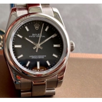 ロレックスコピー オイスター・パーペチュアル（Oyster Perpetual）31mm 277200“ブラック・ダイヤル＋シルバー・バーインデックス＋ポリッシュベゼル＋316Lスチールブレスレット” レディース専用モデル