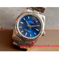 ロレックスコピー オイスター・パーペチュアル（Oyster Perpetual）31mm 277200“ブルー・ダイヤル＋シルバー・バーインデックス＋ポリッシュベゼル＋316Lスチールブレスレット” レディース専用モデル