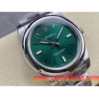 ロレックスコピー オイスター・パーペチュアル（Oyster Perpetual）41mm 124300“グリーン・ダイヤル＋シルバー・バーインデックス＋ポリッシュベゼル＋316Lスチールブレスレット” メンズ専用モデル