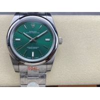ロレックスコピー オイスター・パーペチュアル（Oyster Perpetual）41mm 124300“グリーン・ダイヤル＋シルバー・バーインデックス＋ポリッシュベゼル＋316Lスチールブレスレット” メンズ専用モデル