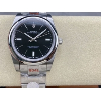 ロレックスコピー オイスター・パーペチュアル（Oyster Perpetual）41mm 124300“ブラック・ダイヤル＋シルバー・バーインデックス＋ポリッシュベゼル＋316Lスチールブレスレット” メンズ専用モデル