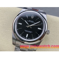 ロレックスコピー オイスター・パーペチュアル（Oyster Perpetual）41mm 124300“ブラック・ダイヤル＋シルバー・バーインデックス＋ポリッシュベゼル＋316Lスチールブレスレット” メンズ専用モデル