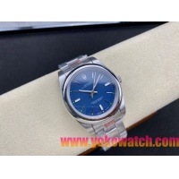 ロレックスコピー オイスター・パーペチュアル（Oyster Perpetual）41mm 124300“ディープブルー・ダイヤル＋シルバー・バーインデックス＋ポリッシュベゼル＋316Lスチールブレスレット” メンズ専用モデル
