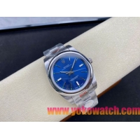ロレックスコピー オイスター・パーペチュアル（Oyster Perpetual）41mm 124300“ヴィンテージブルー・ダイヤル＋シルバー・バーインデックス＋ポリッシュベゼル＋316Lスチールブレスレット” メンズ専用モデル