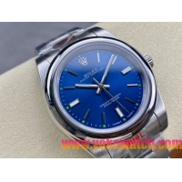 ロレックスコピー オイスター・パーペチュアル（Oyster Perpetual）41mm 124300“ヴィンテージブルー・ダイヤル＋シルバー・バーインデックス＋ポリッシュベゼル＋316Lスチールブレスレット” メンズ専用モデル