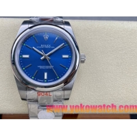 ロレックスコピー オイスター・パーペチュアル（Oyster Perpetual）41mm 124300“ヴィンテージブルー・ダイヤル＋シルバー・バーインデックス＋ポリッシュベゼル＋316Lスチールブレスレット” メンズ専用モデル