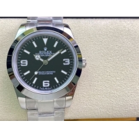 ロレックスコピー エクスプローラー（Oyster Perpetual Explorer）41mm 214270“ブラック・ダイヤル＋ホワイト・アラビア数字インデックス＋ポリッシュベゼル＋316Lスチールブレスレット” メンズ専用モデル 