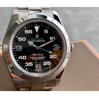 ロレックスコピー エア・キング（Air-King）41mm 126900“ブラック・ダイヤル＋ホワイト・アラビア数字インデックス＋ポリッシュベゼル＋316Lスチールブレスレット” メンズ専用モデル