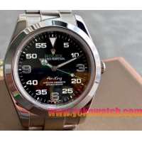 ロレックスコピー エア・キング（Air-King）41mm 126900“ブラック・ダイヤル＋ホワイト・アラビア数字インデックス＋ポリッシュベゼル＋316Lスチールブレスレット” メンズ専用モデル