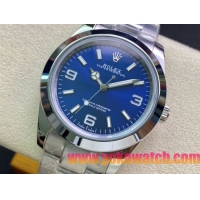 ロレックスコピー エクスプローラー（Oyster Perpetual Explorer）41mm 214270“ブルー・ダイヤル＋シルバー・アラビア数字インデックス＋ポリッシュベゼル＋316Lスチールブレスレット” メンズ専用モデル