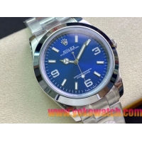 ロレックスコピー エクスプローラー（Oyster Perpetual Explorer）41mm 214270“ブルー・ダイヤル＋シルバー・アラビア数字インデックス＋ポリッシュベゼル＋316Lスチールブレスレット” メンズ専用モデル