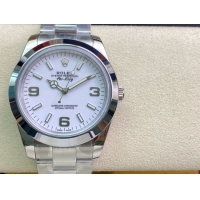 ロレックスコピー エクスプローラー（Oyster Perpetual Explorer）41mm 214270“ホワイト・ダイヤル＋シルバー・アラビア数字インデックス＋ポリッシュベゼル＋316Lスチールブレスレット” メンズ専用モデル