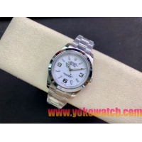 ロレックスコピー エクスプローラー（Oyster Perpetual Explorer）41mm 214270“ホワイト・ダイヤル＋シルバー・アラビア数字インデックス＋ポリッシュベゼル＋316Lスチールブレスレット” メンズ専用モデル