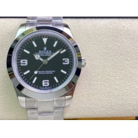 ロレックスコピー エクスプローラー（Oyster Perpetual Explorer）41mm 214270“ブラック・ダイヤル＋シルバー・アラビア数字インデックス＋ポリッシュベゼル＋316Lスチールブレスレット” メンズ専用モデル